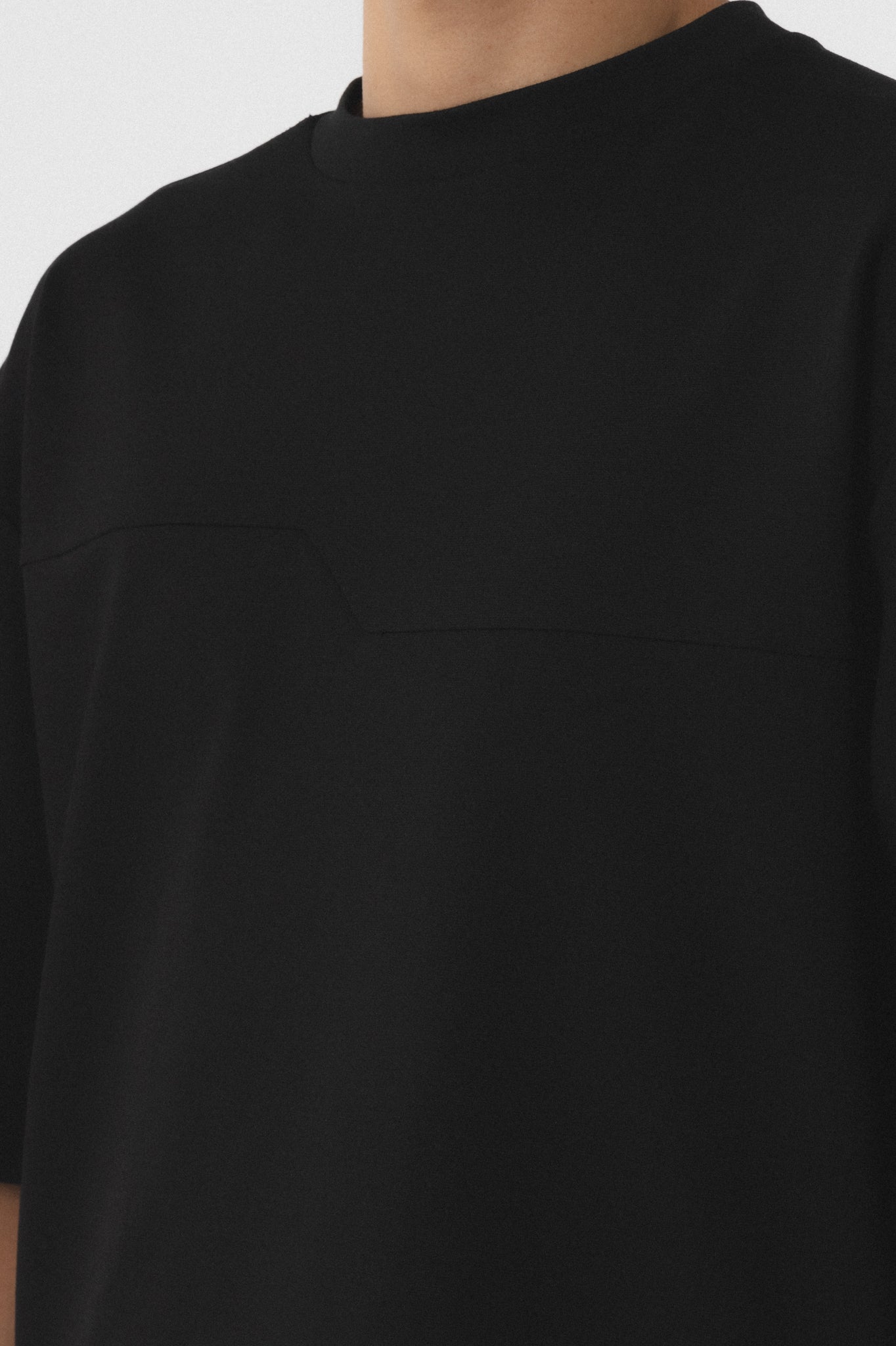 Angular Cut Tee Black