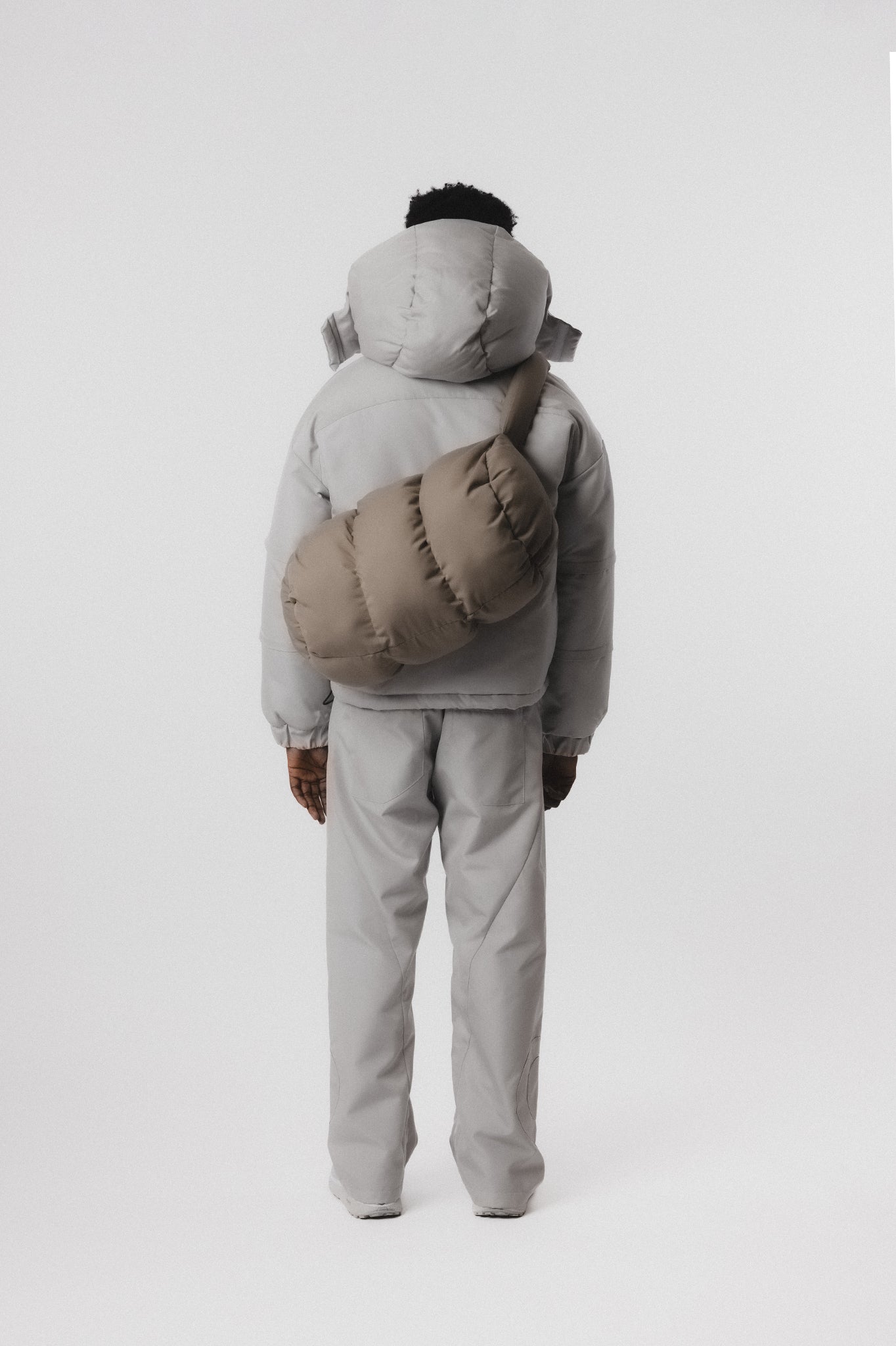 Puffer Bag Stone Grey